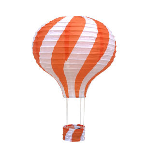 1pc Ceremony Holiday Party Folding Paper Lantern Hot Air Balloon Shape 30 Pink Blue For Kids Baptism Birthday Wedding Decor