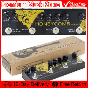 IRIN | Caline Multi-Effects Processor CP-48 Honey Comb Digital Effect Pedal for Acoustic Guitar Chorus Delay Reverb Notch Boost EQ