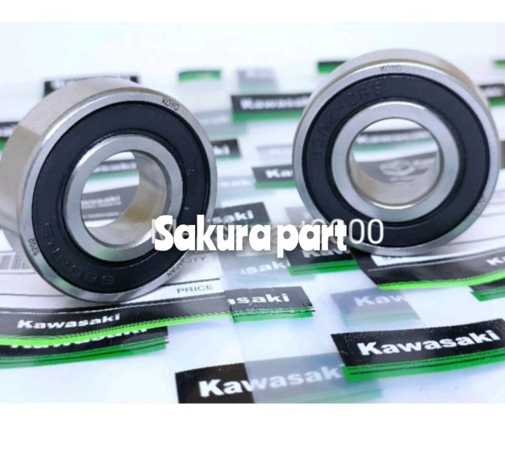 写真 BEARING RODA BELAKANG 6303+6303 ASLI LOYO JAPAN LAHER RODA