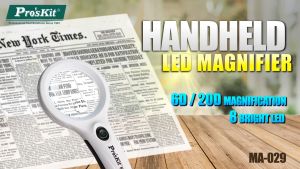 ProsKit MA-029 Handheld LED Magnifier w/Currency Detecting Function