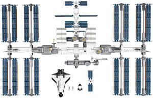 Ideas International Space Station Building Blocks Sets 21321 Compatible With Legoed ParticlesSuitable For Christmas Gifts  ﻿