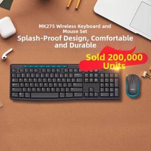Logitech | Full Size Desktop Wireless Keyboard and Mouse Set