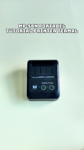 printer thermal mini printer bluetooth buat hp Printer Kasir Terbaik 58mm printer resi paket Dukung Semua Sistem Gratis 3 Kertas