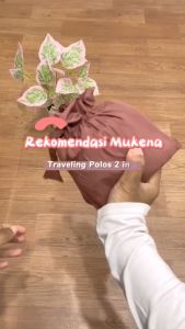 MUKENA TRAVELING POLOS UKURAN JUMBO/ MUKENA XAVIERA MINI POUCH PARASUT KOREA PREMIUM DAPAT SAJADAH MINI