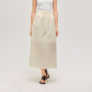 BEIQIANI | French Laid-back Stylish Petite Straight Long Skirt