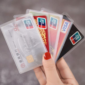 Set 10 Túi bọc thẻ căn cước 1 mặt nhám - Vỏ bọc thẻ trong suốt đựng ATM chứng minh thẻ học sinh sinh viên ngân hàng