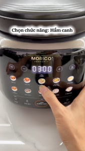 Nồi Hầm Dưỡng Sinh Lòng Gốm Morico Premium M4 Dung tích 4L Nồi Nấu Chậm Giữ Trọn Dinh Dưỡng Hầm Nhanh