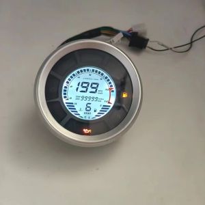 12000RPM 199 km/h รถจักรยานยนต์ดิจิตอล LCD เครื่องวัดระยะทางเครื่องวัดความเร็วรอบเครื่องกระบอกเกียร์ TRIP Meter Ducati Scrambler 15-18