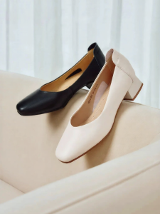 Reddragonfly | Comfortable Leather Black Work Shoes