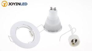5PCS Round Spotlight Recessed LED Downlight Frame with MR16 Lamp Holder Cut Hole 60mm Ceiling Spot Lights Fitting Fixture