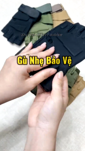 Găng Tay cụt ngón nam đi phượt Bao Tay Xe Máy găng tay nam ngắn ngón Battle Wolf