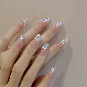 MONLEYTA | New 2025 Cat Eye Nail Tips Wearable False Nails Autumn Winter Design Finished Product Long And Short Medium Length Nail Art