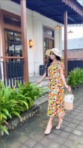 FUJI CROWDED HOME DRESS LD 110