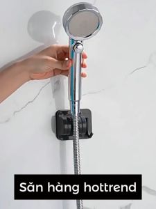 Giá Đỡ Đầu Vòi Hoa Sen INOX Gắn Tường Không Cần Đóng Đinh Có Thể Điều Chỉnh Góc Xoay