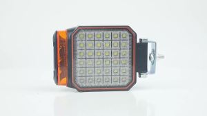 Led Work Light 4 Inch Rotating Tractor White Yellow 360⁰ Beacon Off Road Flash Warning Signal Light Farm Van Retrofit 12V 24V