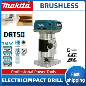 Makita | Makita DRT50 18V Cordless Brushless Compact Router Multifunctional Tool For Craft Wood Engraving Groove Trimming Bare Unit