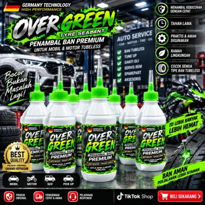 CAIRAN PENAMBAL BAN TUBLES 350ML MOBIL DA N MOTOR OVERGREEN