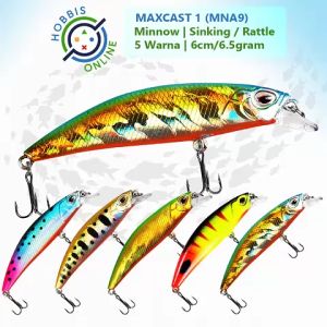 Minnow Lure Umpan Pancing Casting 6cm 6.5g MaxCast Submerged 1 (MNA9) Fishing Bait