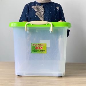 NAGAMAS Box Kontainer Plastik Dengan Roda Kotak Penyimpanan 45 Liter