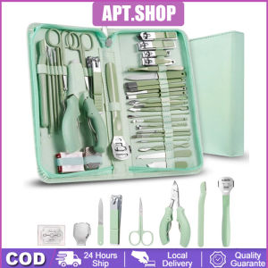 Set Gunting Kuku 35pcs Peralatan Manikur Lengkap Dengan Korek Kuping Dan Tumit Kaki Box Dompet
