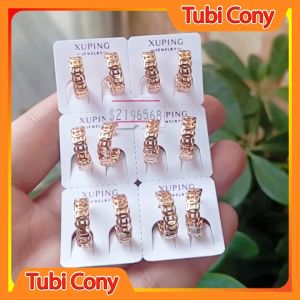 Bông tai nữ kim tiền BXP304-64-Tubi Cony đính đá kiểu dáng đơn giản