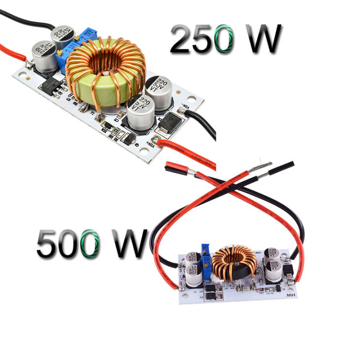 500W/250W 10A Step Up Power Supply DC 8.5V-48V to 10-50V Boost ...