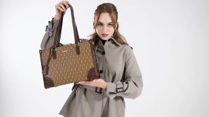 ชุดกระเป๋าถือผู้หญิง3ชิ้นแนวเรโทรแฟชั่น