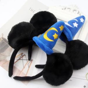 Cartoon Mickey Mouse Plush Magic House Disney Headwear Cosplay Decoration Christmas Party Cloth Hair Band Adult/Children