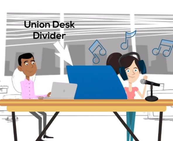 Table Diviser UNION ACOUSTIC SG ️🎶Desk Divider | Table Divider | Desk Partition for ...