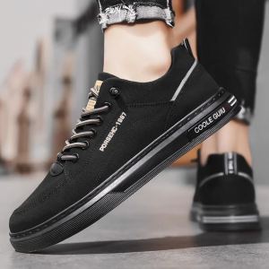 Giày Vải Nam Mùa Hè Đông Thường Ngày Một Bước Giày Bệt Bằng Vải Cao Su Chống Trượt Màu Đen Bảo Hộ Lao Động Giày Công Sở