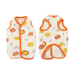 Pure Cotton Pet Vest for Dogs And Cats Suitable for Teddy French Bulldog Schnauzer And Hairless Cats Autumn Winter Pet Clothes