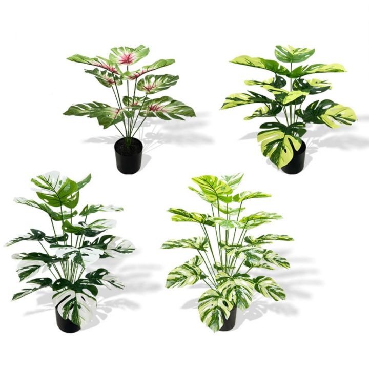 Turtle%20Leaf%20Hyphosis%20Big%20Artificial%20Plants%20White%20Green%20Leaves%20Bonsai%20Simulated%20Plant%20Potted%20For%20Room%20Decor%20Home%20Garden%20Desk%20Orna%20-%20Image%203