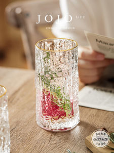 Modern Minimalist Japanese Style Glass Beer Cup Creative Tree Pattern Tea Cup JOJOS L PD Set Lead-Free Glass Universal Use