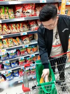 Supermarket Shopping Bag Eco Friendly Trolley Tote Thicken Cart bag with Large Capacity Foldable Reusable ( Local Stock Available )