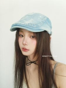 Casual Summer Beret Hat for Women Retro Cotton Dome Style Short Eaves Shopping Scenario Youth Suitable