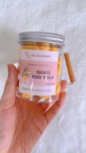 521 Da Paws Dog21 Da Paws Dog & Cat 100% Real Quail Egg Yolk Treats Healthy Skin & Hair Food Topper / Pet Training Snacks 宠物狗狗猫咪零食鹌鹑蛋