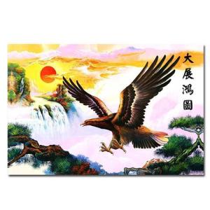 Eagle Decorative Painting Bald Eagle Spread Wings Wall Art Office Company Great Wall Chinese Style Large Oil Painting Modern Simple
