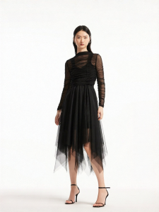 Vero Moda | Two-Piece Thin Gauze Irregular Hem Dress