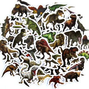 Bandai | 100pcs Funny Dinosaur Stickers Cartoon Decals Toy Stationery Guitar Phone Bicycle Laptop Luggage Car Graffiti Kids Sticker