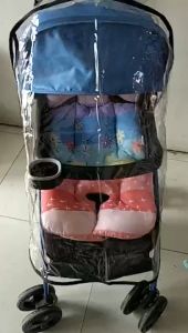 Ready Stock🇲🇾 Baby Stroller Rain Cover PVC Wind Dust Shield Cover Baby Strollers Push Chairs Penutup Hujan Kereta Sorong