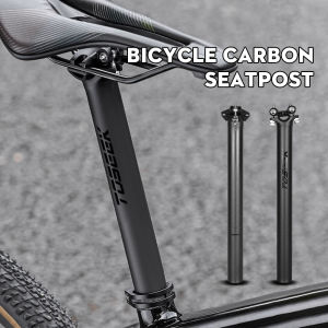 TOSEEK ZF-One Carbon Seatpost 27.2/30.8/31.6mm Matte Black MTB/Road Bike Seat Post Length 280mm Seat Tube Bicycle Parts