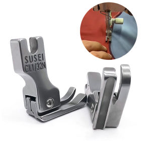 1pcs flat car all steel belt groove high and low presser foot wrap rope presser line left and right groove presser inlay rope