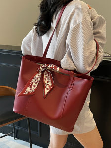TANGKOU | Bridal Red Tote Bag with Large Capacity