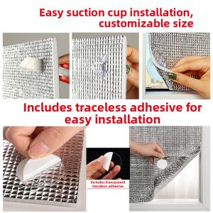 COLOR BLOCK PARTY | Double-sided Heat Insulation Film for Window Glass Sun Protection Thermal Insulation Moisture Proof