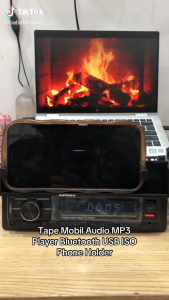 Taffware Tape Mobil Bluetooth Audio MP3 Player Type C Charging FM Radio APP Remote with Phone Holder