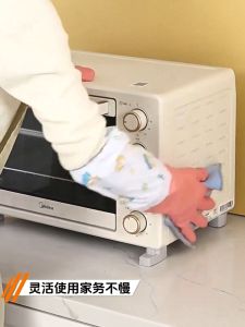 ถุงมือล้างจาน ถุงมือยาวยืดหยุ่น วัสดุยาง กันน้ำ ทนทาน ห้องครัวที่จำเป็น ใช้งานสะดวก ชาย หญิง ใส่ได้