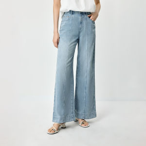 Quần Jeans Đùi Rộng Phong Cách Vintage