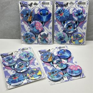 5pcs Random Disney Lilo & Stitch Bar Badge Stitch Badge Stitch Diy Decoration 44mm Brooch Party Birthday Childrens Gift