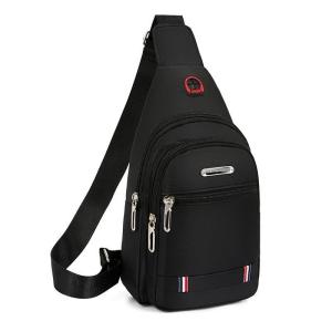 Oxford Cloth Cycling Chest Bag Mens Single Shoulder Slant Crossbody Bag Casual Front Chest Bag Trendy Small Male Bag