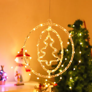 Đèn LED Giáng Sinh Có Thể Điều Chỉnh Độ Sáng Trang Trí Treo 3D Chạy Bằng Pin Cho Nhà Cửa Cây Thông Noel Trang Trí Ánh Sáng Lễ Hội